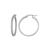 10K WHITE GOLD EARRINGS