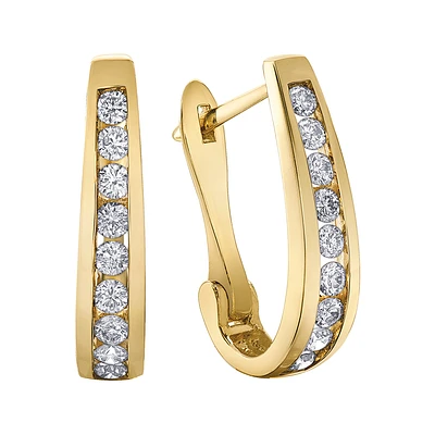 ANNEAUX EN OR 10K (DIAMANTS 0.50CT