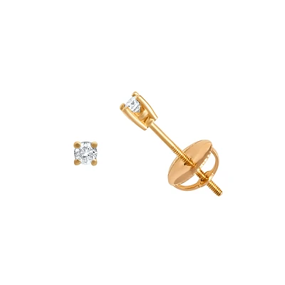 BOUCLE D’OREILLES OR JAUNE 14K