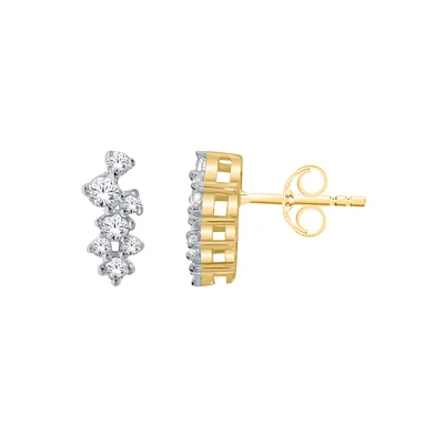 10K YELLOW GOLD EARRINGS