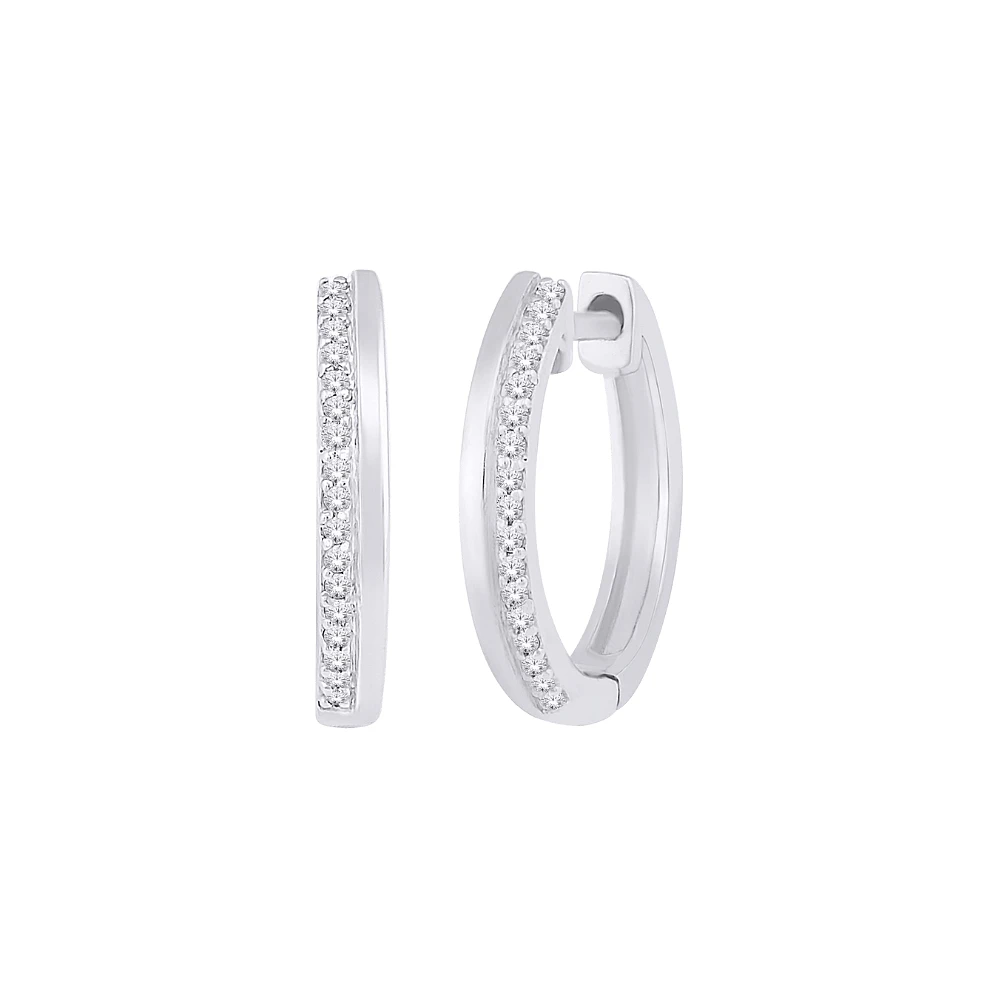 10K WHITE GOLD EARRINGS
