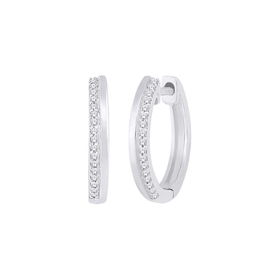 10K WHITE GOLD EARRINGS