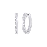 10K WHITE GOLD EARRINGS