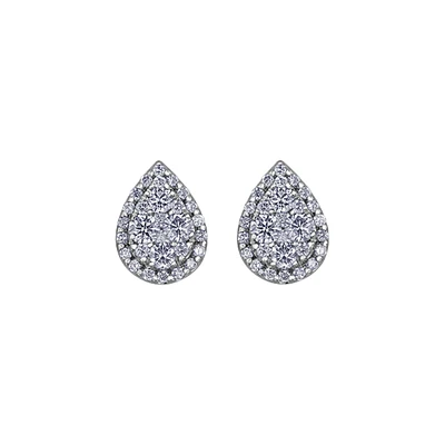 14K WHITE GOLD EARRINGS