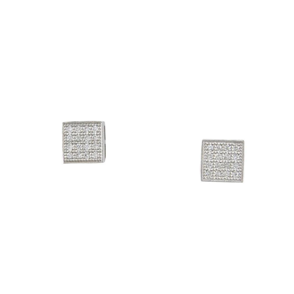 14K WHITE GOLD EARRINGS