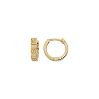 10K YELLOW GOLD EARRINGS 8MM