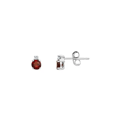10K WHITE GOLD EARRINGS