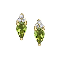 BOUCLES D'OREILLES OR JAUNE 10K