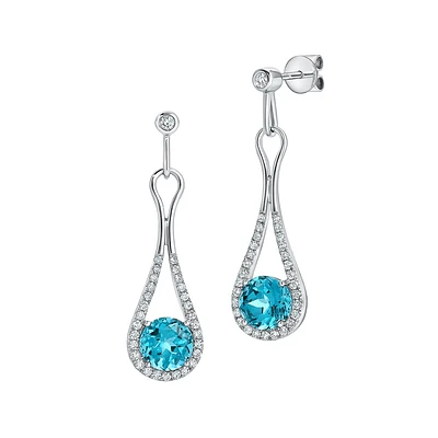 14K WHITE GOLD EARRINGS