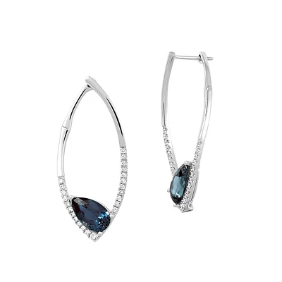 14K WHITE GOLD EARRINGS
