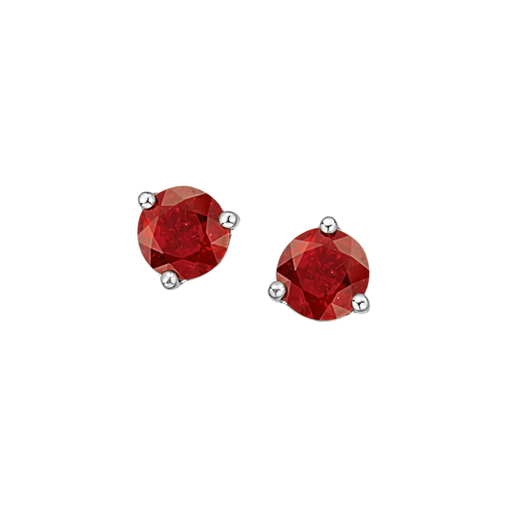 BOUCLES D'OREILLES OR BLANC 10K