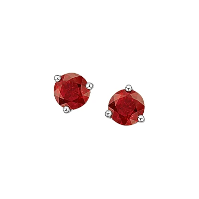 BOUCLES D'OREILLES OR BLANC 10K