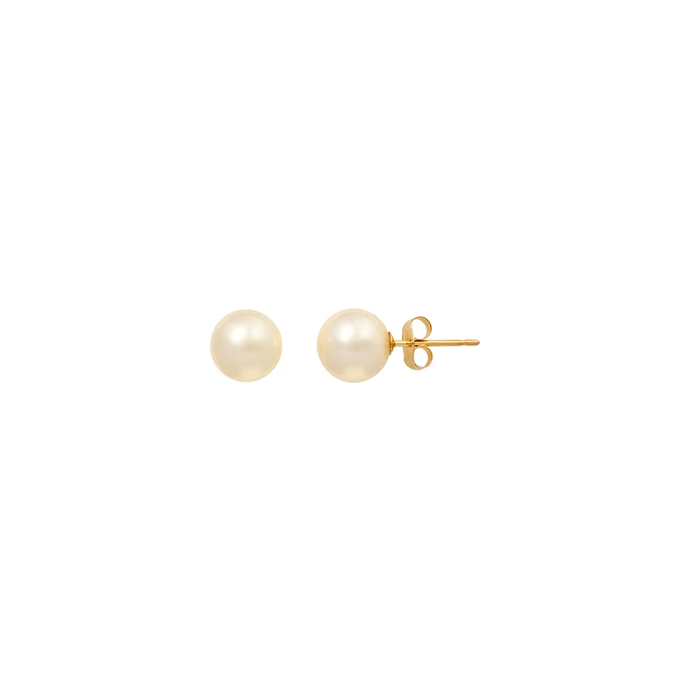 BOUCLES D'OREILLES OR JAUNE 14K