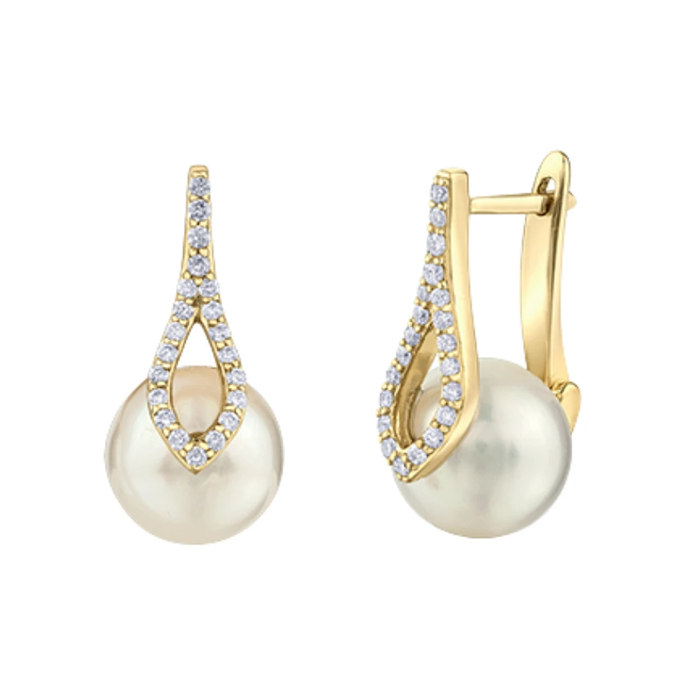 10K YELLOW GOLD EARRINGS.