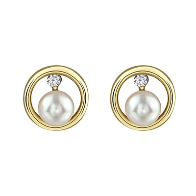 10K YELLOW GOLD EARRINGS.