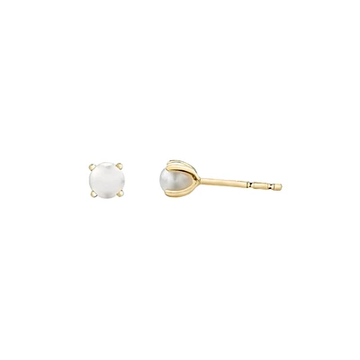 10K YELLOW GOLD EARRINGS.
