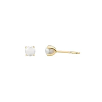10K YELLOW GOLD EARRINGS.