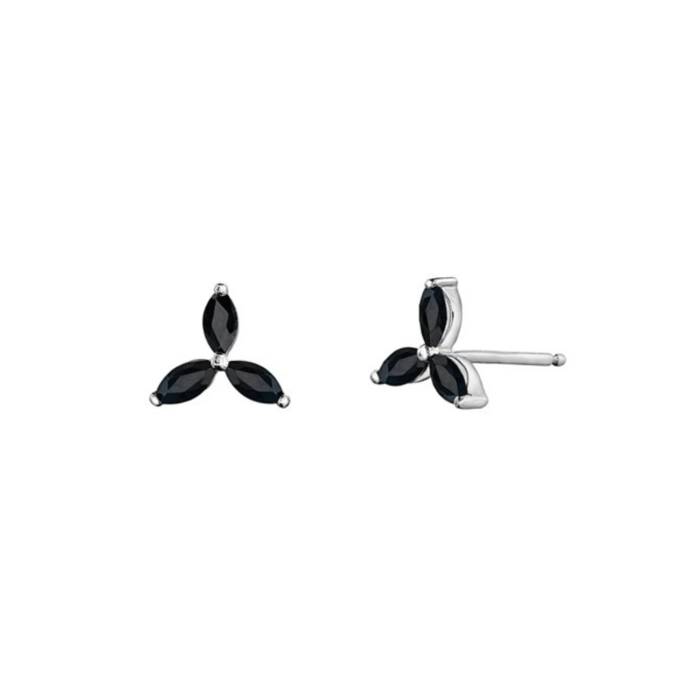 10K WHITE GOLD EARRINGS