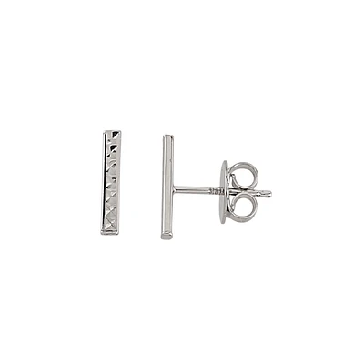 10K WHITE GOLD EARRINGS