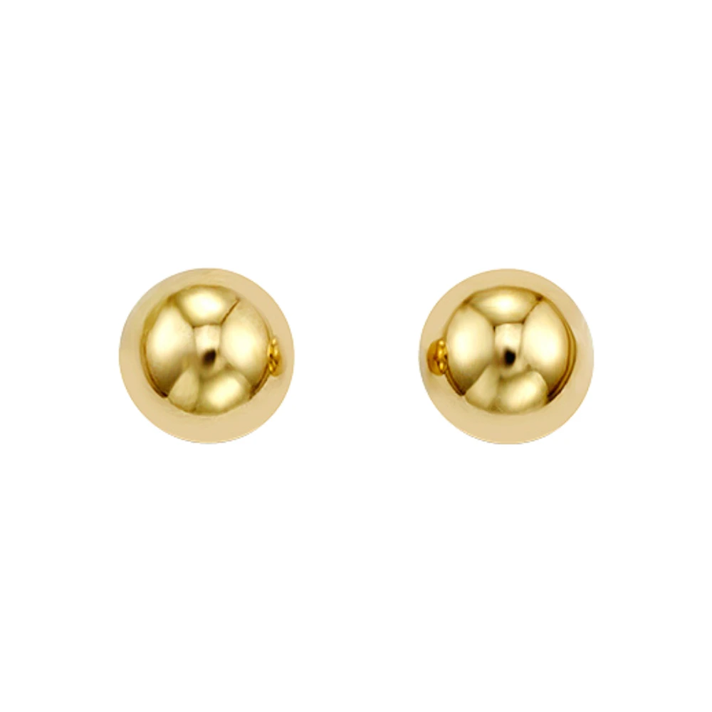 8MM 14K GOLD EARRINGS