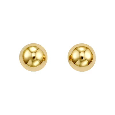 8MM 14K GOLD EARRINGS
