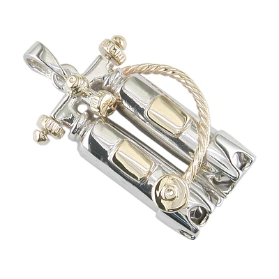 PENDENTIF BONBONNE PLONGÉE EN OR