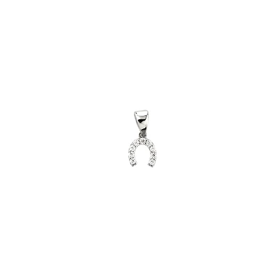 PENDENTIF EN OR 10K- ZIRCON