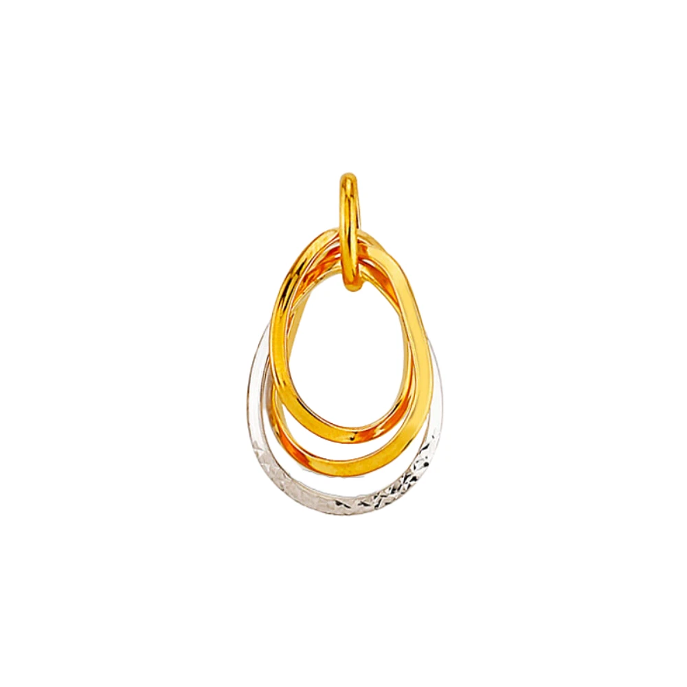 PENDENTIF OR 2 TONS 10K