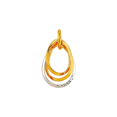 PENDENTIF OR 2 TONS 10K