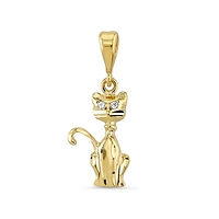 10K GOLD CAT PENDANT