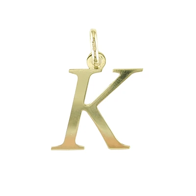 LETTRE K OR JAUNE 10K