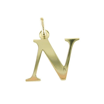 LETTRE N OR JAUNE 10K