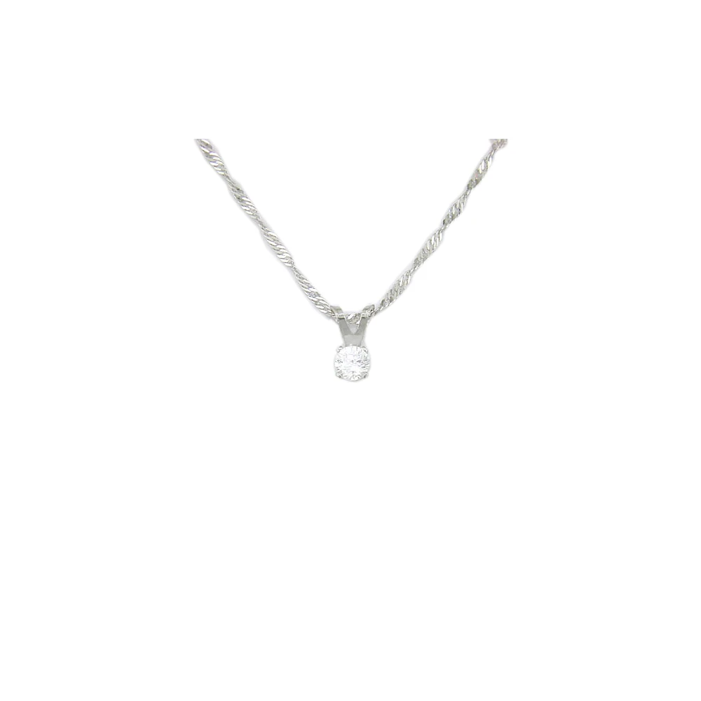 PENDENTIF EN OR 10K AVEC ZIRCON