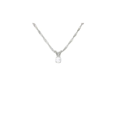 PENDENTIF EN OR 10K AVEC ZIRCON