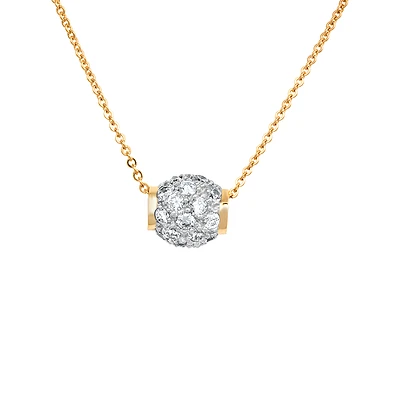 2 TONE 10K GOLD PENDANT