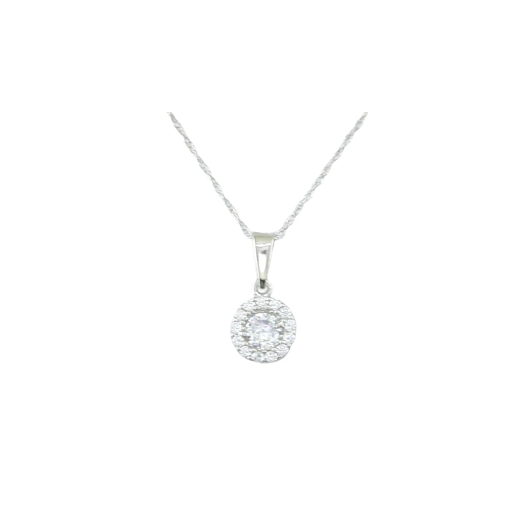 10K WHITE GOLD PENDANT
