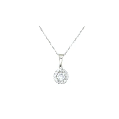 10K WHITE GOLD PENDANT