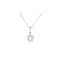10K WHITE GOLD PENDANT