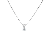 PENDENTIF OR BLANC 14K