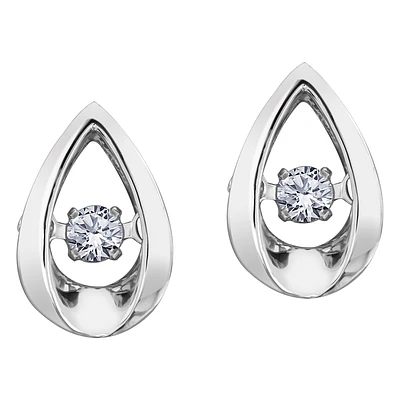 WHITE GOLD EARRINGS FOR WOMEN