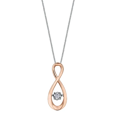 2 TONE 10K GOLD PENDANT FOR WOMEN