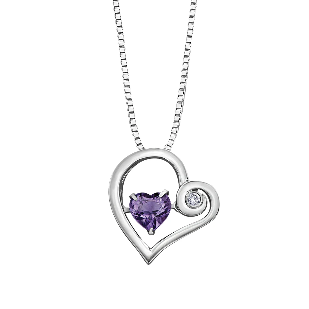 SILVER PENDANT WITH DIAMOND