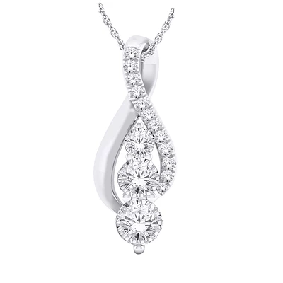 PENDENTIF EN OR 10K AVEC DIAMANTS