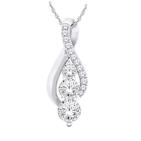 PENDENTIF EN OR 10K AVEC DIAMANTS