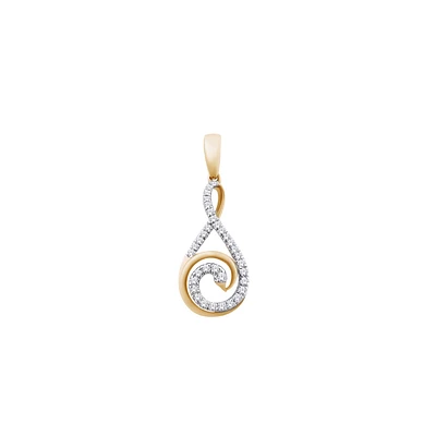 10K YELLOW GOLD PENDANT