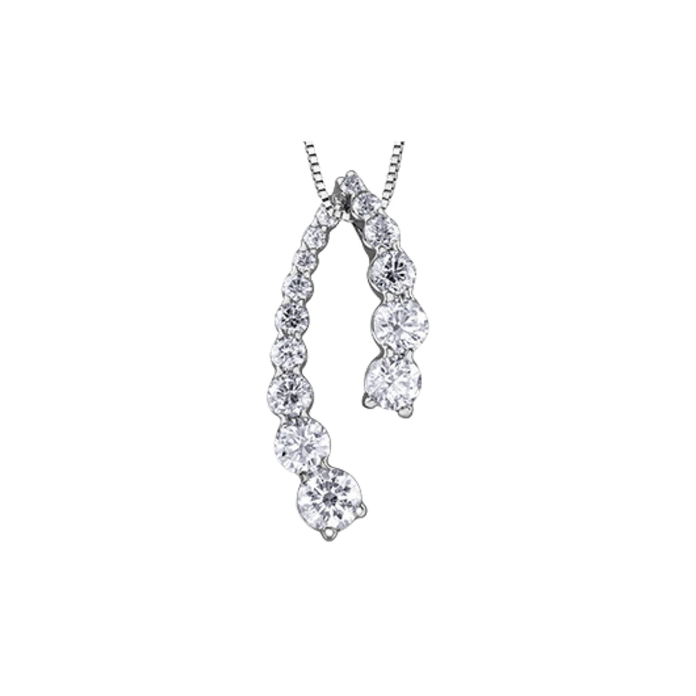 10K WHITE GOLD PENDANT
