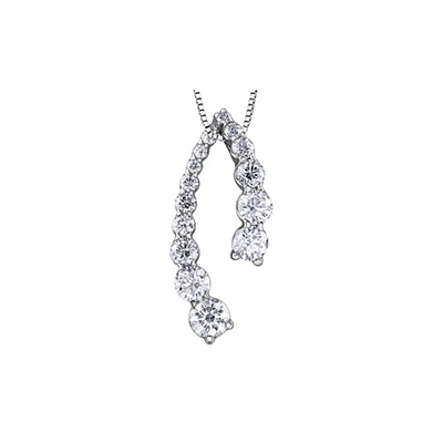 10K WHITE GOLD PENDANT