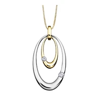 PENDENTIF EN OR 2 TONS 10K