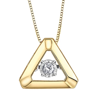 YELLOW GOLD PENDANT FOR WOMEN