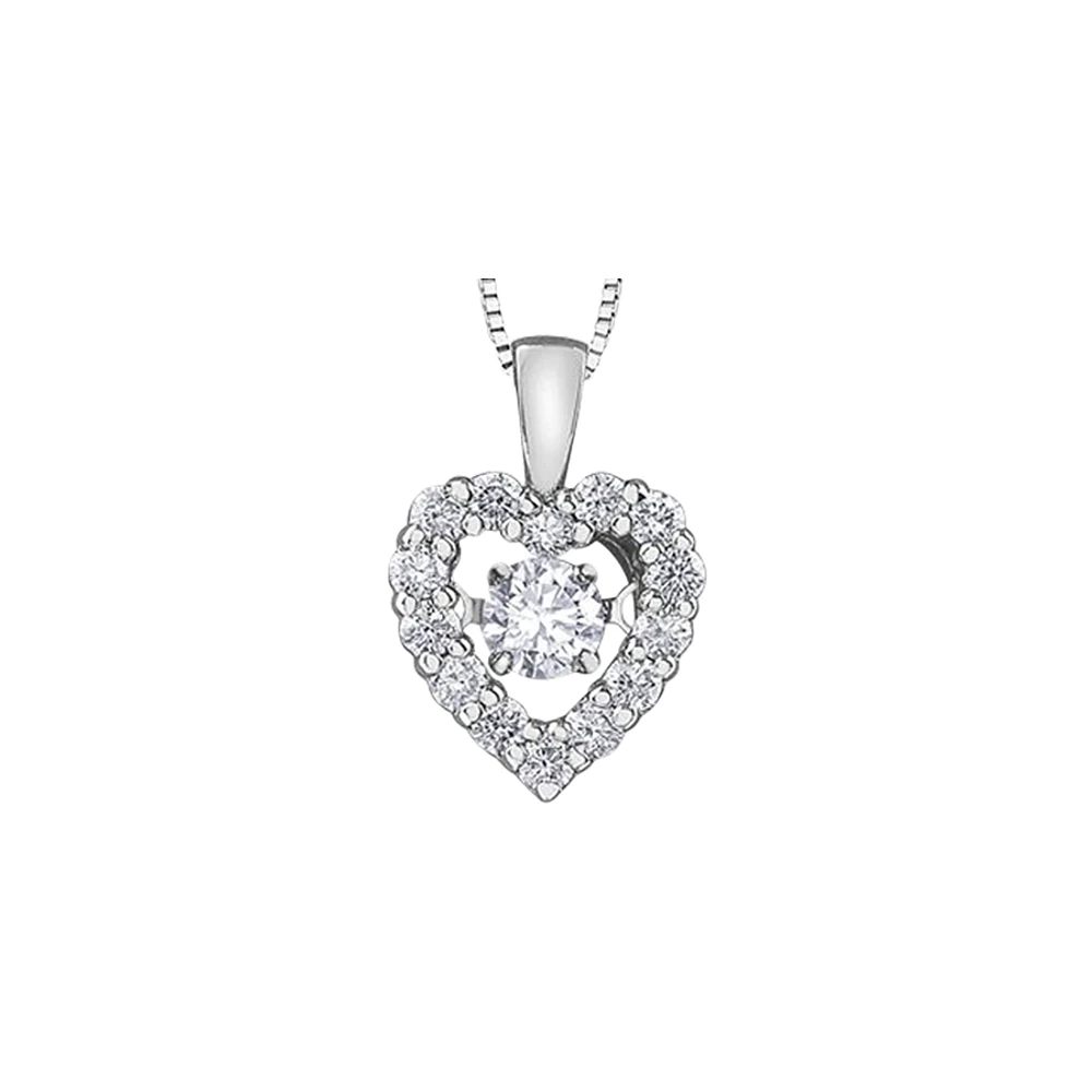 WOMAN 10K WHITE GOLD PENDANT